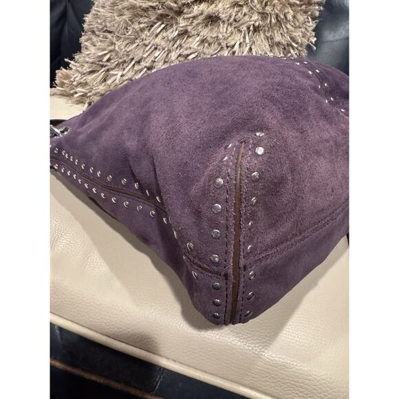 Michael Kors Astor Purple Suede Shoulder with COA - Picture 5 of 9